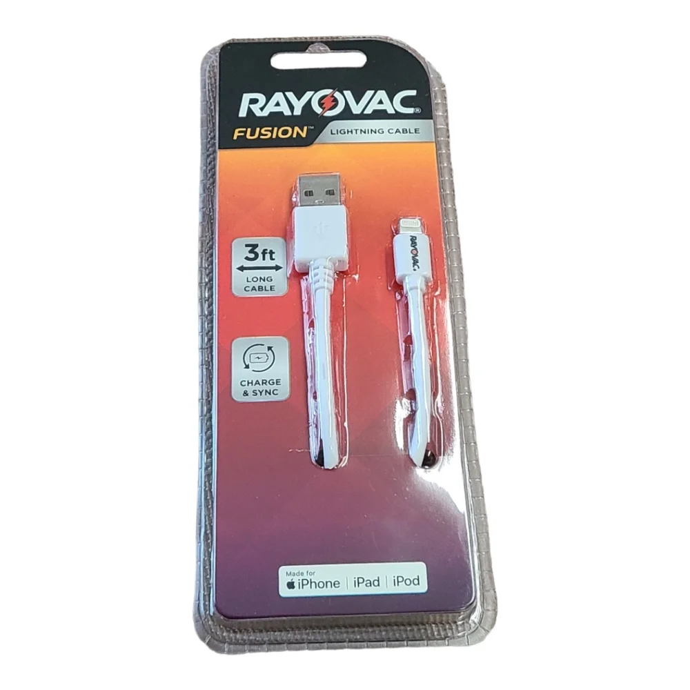 Rayovac fusion lightning cord 3ft
